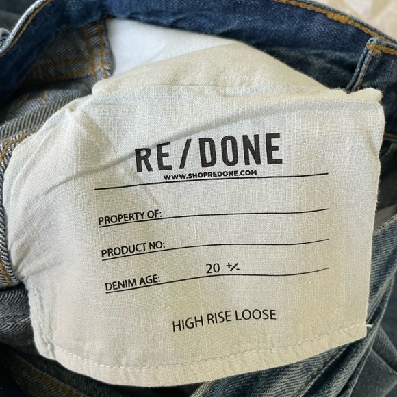 Redone high rise loose straight denim - Picture 9 of 11